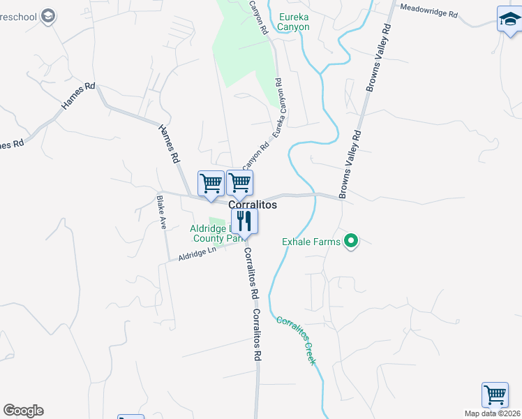 map of restaurants, bars, coffee shops, grocery stores, and more near in Corralitos