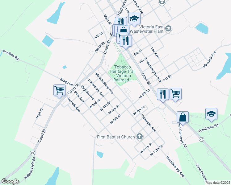 map of restaurants, bars, coffee shops, grocery stores, and more near 1409 Tidewater Avenue in Victoria