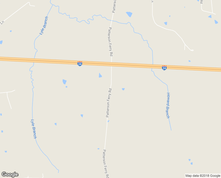 map of restaurants, bars, coffee shops, grocery stores, and more near 1104 Patterson Ferry Road in Benton