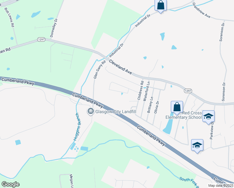 map of restaurants, bars, coffee shops, grocery stores, and more near 113 Quail Ridge Circle in Glasgow