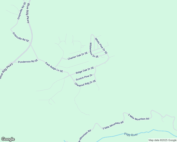 map of restaurants, bars, coffee shops, grocery stores, and more near 426 Ridge Oak Drive Southeast in Copper Hill