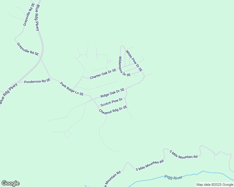 map of restaurants, bars, coffee shops, grocery stores, and more near 426 Ridge Oak Drive Southeast in Copper Hill