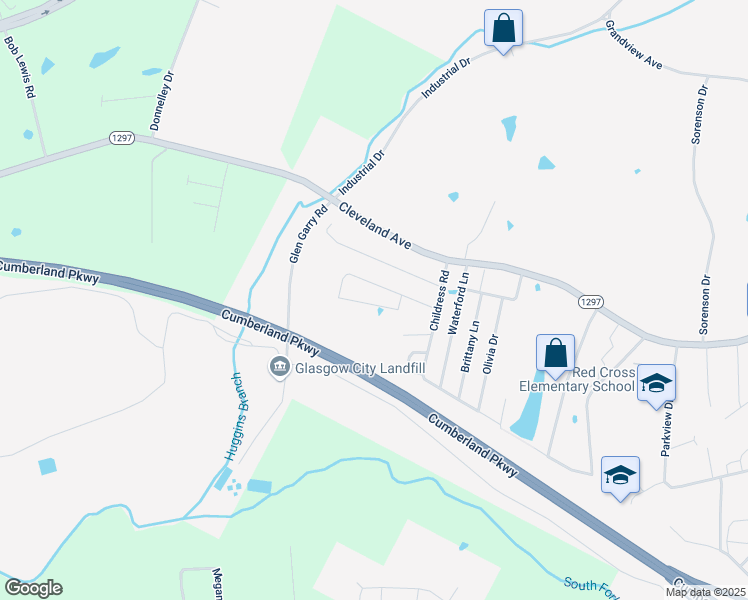 map of restaurants, bars, coffee shops, grocery stores, and more near 113 Quail Ridge Circle in Glasgow