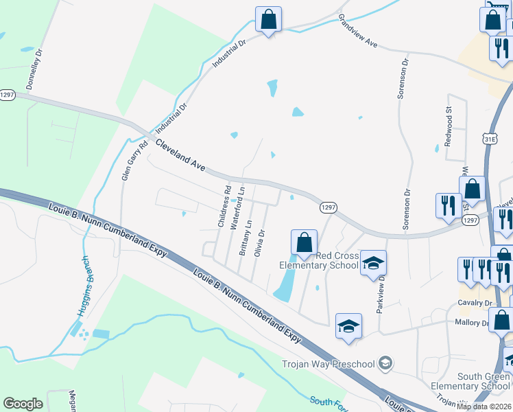 map of restaurants, bars, coffee shops, grocery stores, and more near 14 Belfast Way in Glasgow