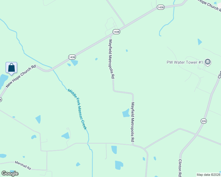 map of restaurants, bars, coffee shops, grocery stores, and more near 915 Mayfield Metropolis Road in Paducah