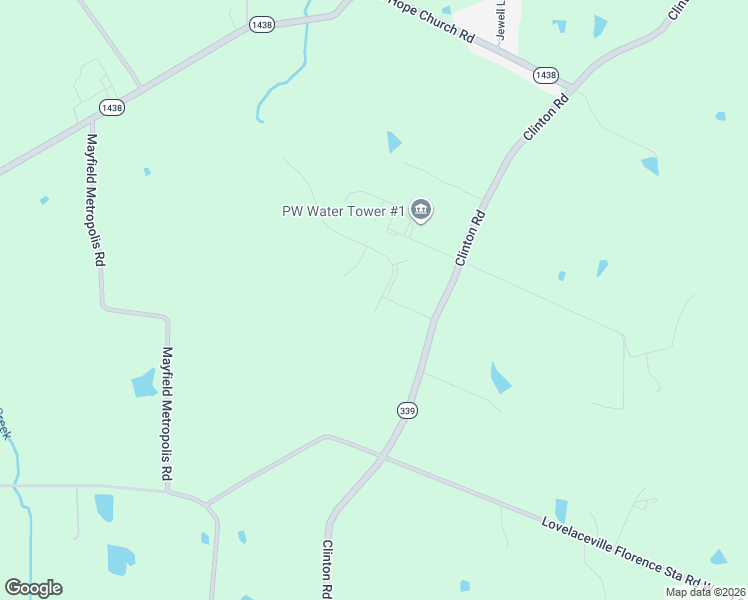 map of restaurants, bars, coffee shops, grocery stores, and more near 1525 Falcons Ridge Boulevard in Paducah