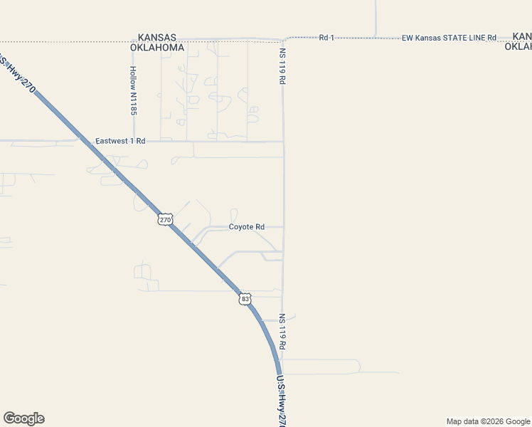 map of restaurants, bars, coffee shops, grocery stores, and more near 230 Coyote Road in Turpin
