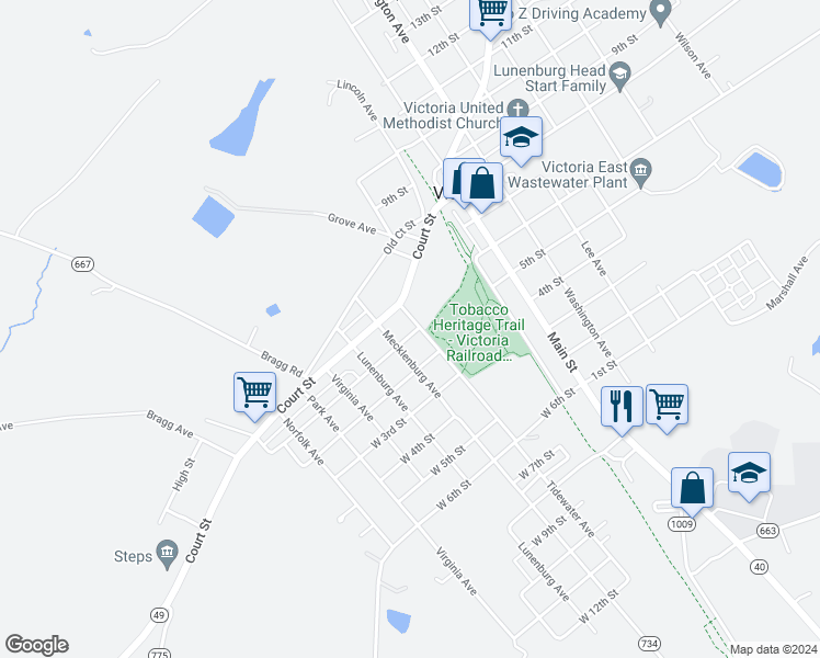 map of restaurants, bars, coffee shops, grocery stores, and more near 1721 Tidewater Avenue in Victoria