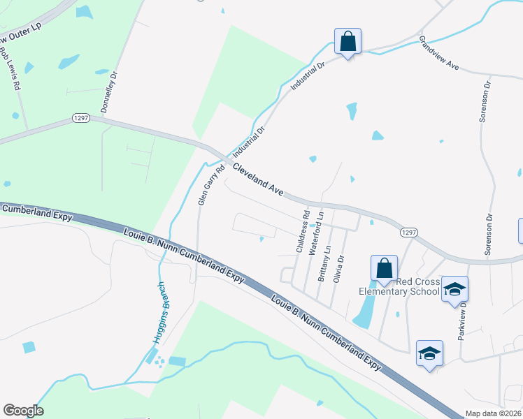 map of restaurants, bars, coffee shops, grocery stores, and more near 113 Quail Ridge Circle in Glasgow