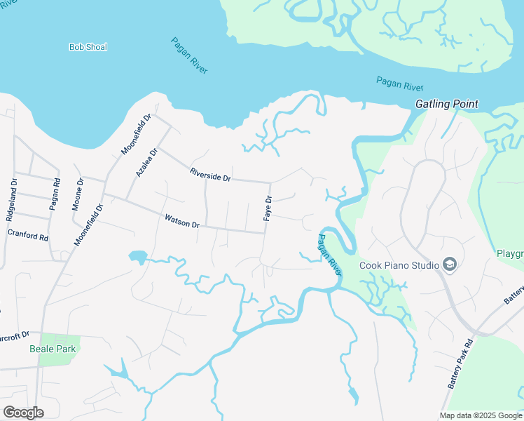 map of restaurants, bars, coffee shops, grocery stores, and more near 12 Faye Drive in Smithfield