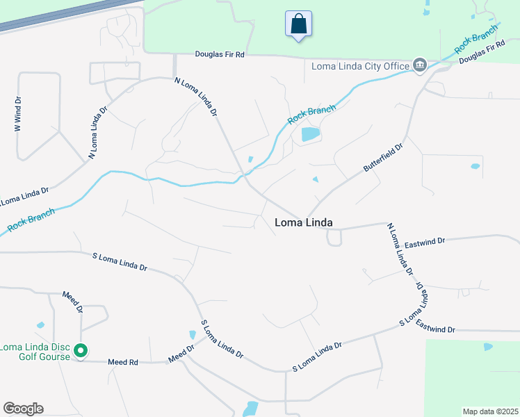 map of restaurants, bars, coffee shops, grocery stores, and more near 2733-2739 North Loma Linda Drive in Loma Linda