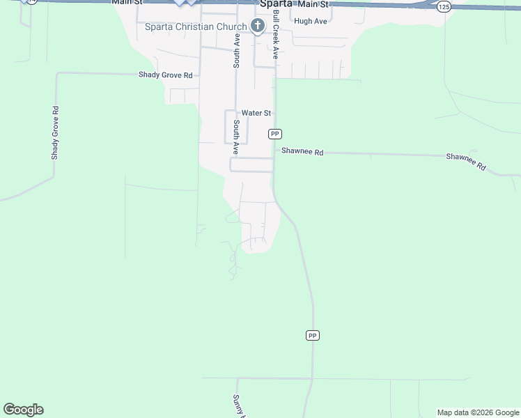 map of restaurants, bars, coffee shops, grocery stores, and more near 121 Rogers Lane in Sparta