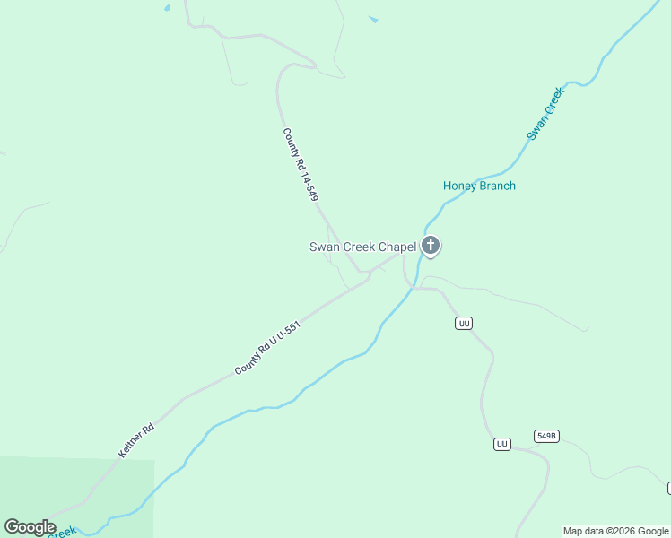 map of restaurants, bars, coffee shops, grocery stores, and more near County Road 14-549 in Sparta