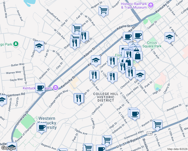 1240 Center Street, Bowling Green KY Walk Score