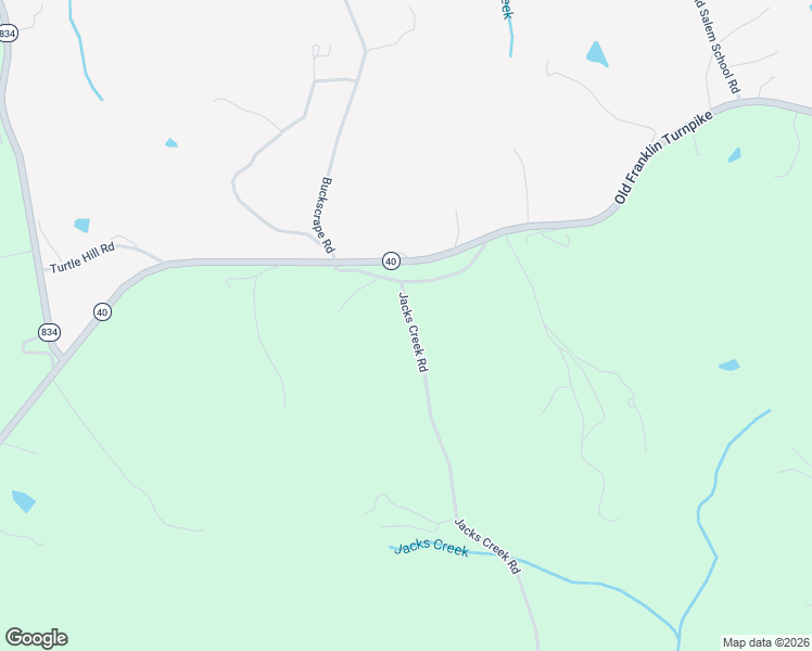 map of restaurants, bars, coffee shops, grocery stores, and more near 2381 Jacks Creek Road in Union Hall