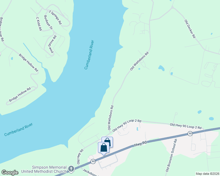 map of restaurants, bars, coffee shops, grocery stores, and more near 333 Old Waitsboro Road in Bronston