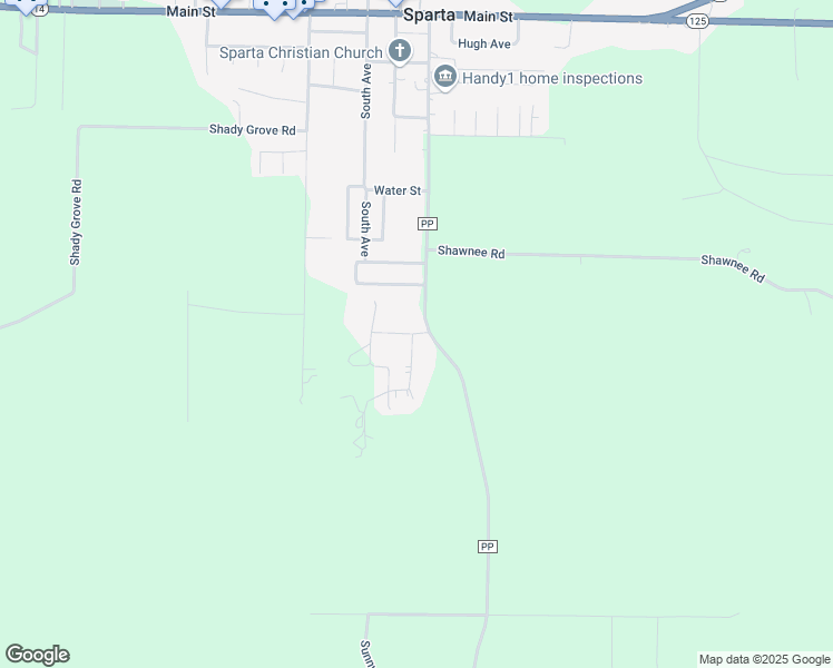 map of restaurants, bars, coffee shops, grocery stores, and more near 159 Rogers Drive in Sparta