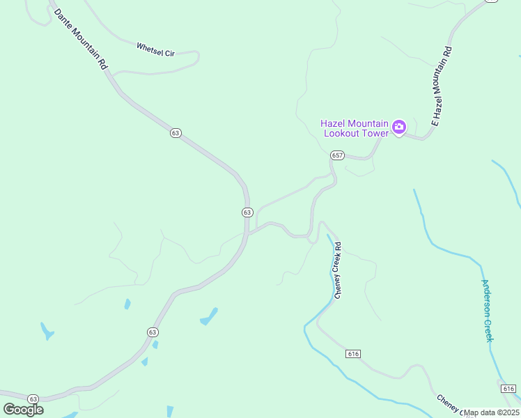 map of restaurants, bars, coffee shops, grocery stores, and more near Virginia 657 in Dante