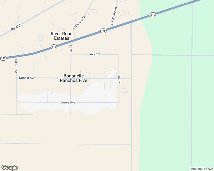 map of restaurants, bars, coffee shops, grocery stores, and more near 31294 Donald Avenue in Madera
