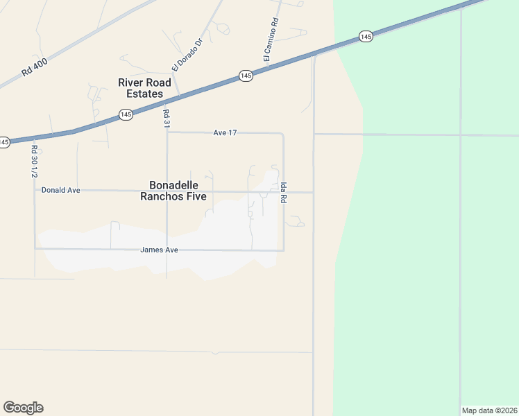 map of restaurants, bars, coffee shops, grocery stores, and more near 31294 Donald Avenue in Madera