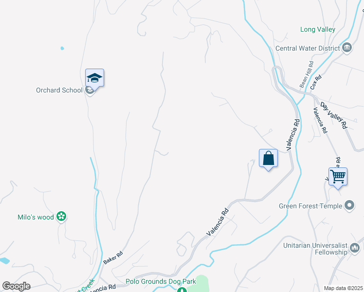 map of restaurants, bars, coffee shops, grocery stores, and more near 660 Baker Road in Aptos