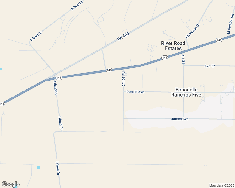 map of restaurants, bars, coffee shops, grocery stores, and more near 16784 Road 30 1/2 in Madera