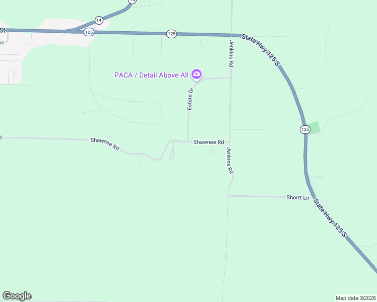 map of restaurants, bars, coffee shops, grocery stores, and more near 1382 Shawnee Road in Sparta