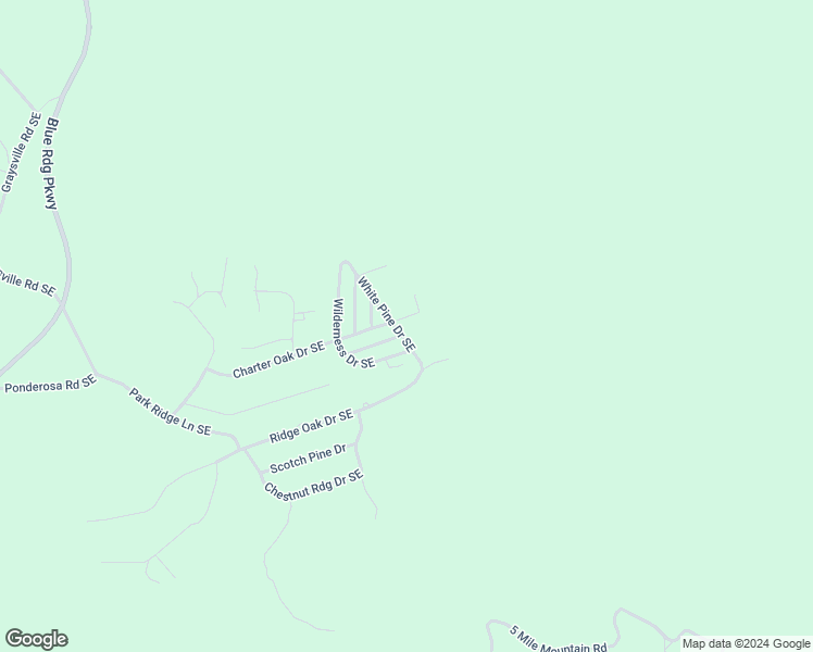 map of restaurants, bars, coffee shops, grocery stores, and more near 330 Charter Oak Drive Southeast in Copper Hill