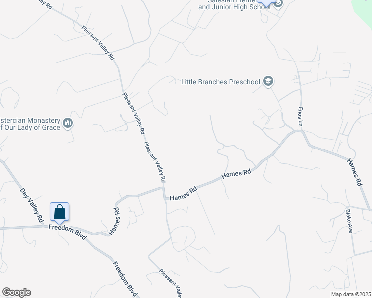 map of restaurants, bars, coffee shops, grocery stores, and more near 1326 Hames Road in Aptos