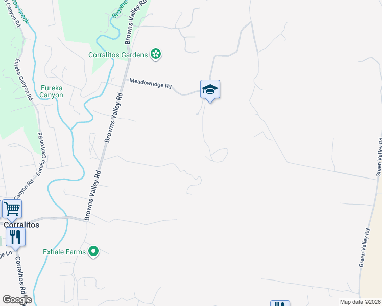 map of restaurants, bars, coffee shops, grocery stores, and more near 380 Whippet-Run in Corralitos