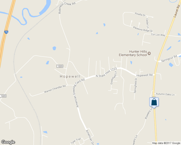 map of restaurants, bars, coffee shops, grocery stores, and more near 50 Hopewell Estates Drive in Corbin