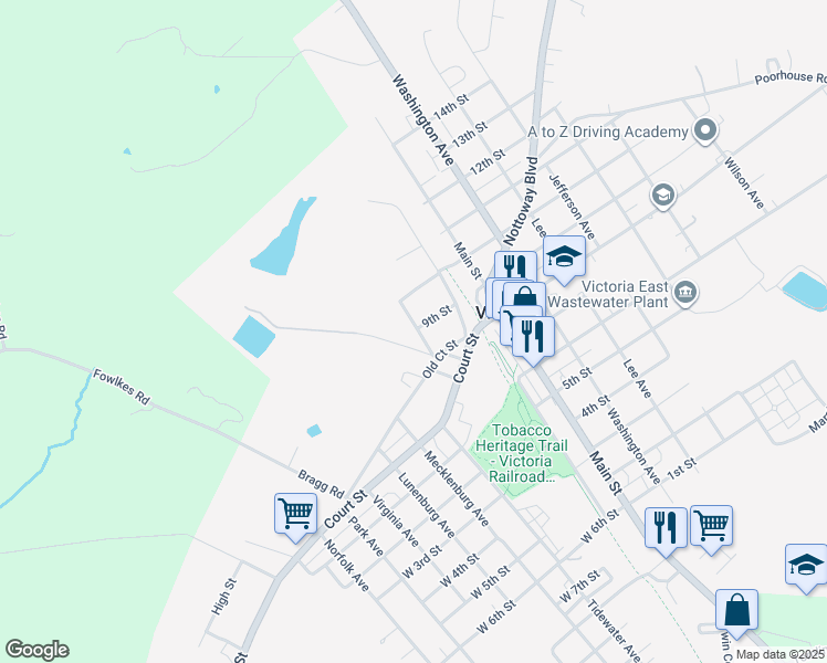map of restaurants, bars, coffee shops, grocery stores, and more near 1200-1208 Garrison Avenue in Victoria