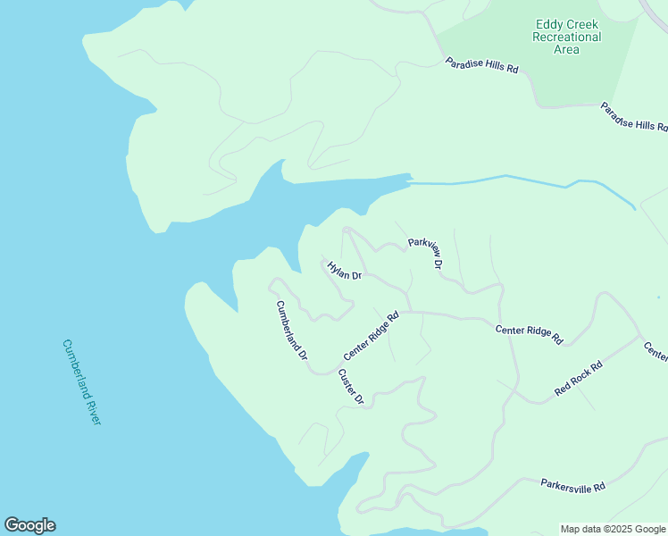 map of restaurants, bars, coffee shops, grocery stores, and more near Hylan Dr in Eddyville