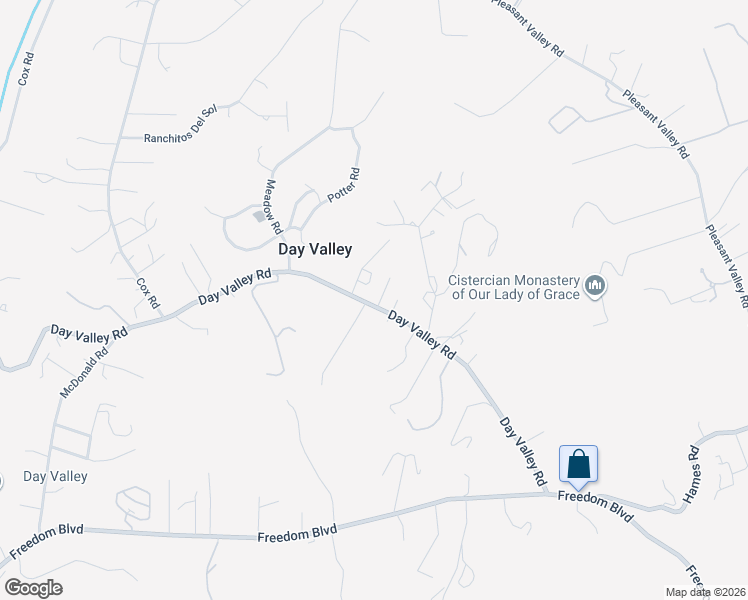map of restaurants, bars, coffee shops, grocery stores, and more near 1445 Day Valley Road in Aptos