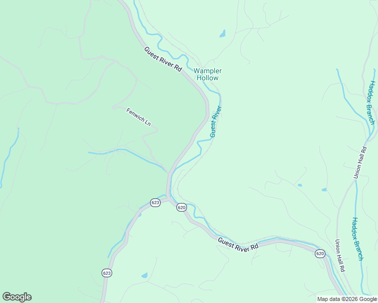 map of restaurants, bars, coffee shops, grocery stores, and more near 6728 Guest River Road in Norton