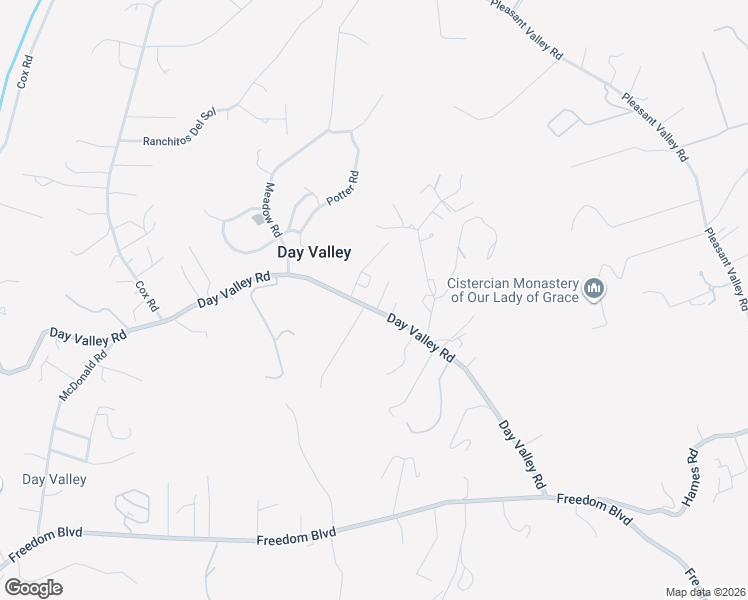 map of restaurants, bars, coffee shops, grocery stores, and more near 1445 Day Valley Road in Aptos