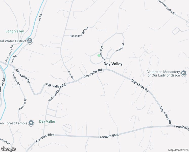 map of restaurants, bars, coffee shops, grocery stores, and more near 1200 Day Valley Road in Aptos