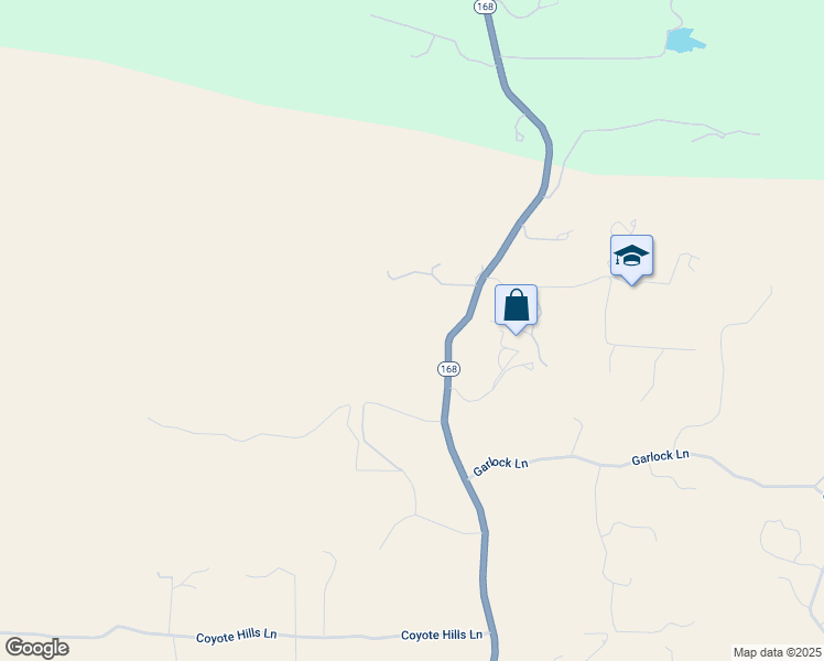 map of restaurants, bars, coffee shops, grocery stores, and more near 15920 Morgan Canyon Road in Prather