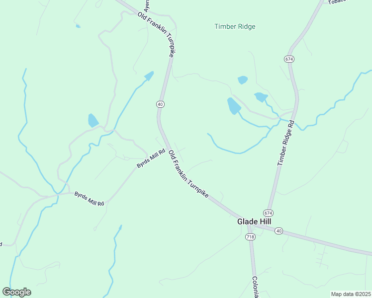 map of restaurants, bars, coffee shops, grocery stores, and more near 6775 Old Franklin Turnpike in Glade Hill