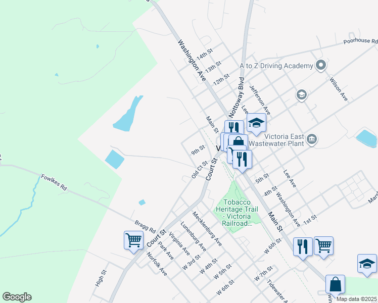 map of restaurants, bars, coffee shops, grocery stores, and more near 1200 Garrison Avenue in Victoria