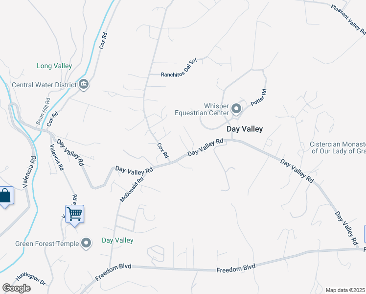 map of restaurants, bars, coffee shops, grocery stores, and more near 175 Merry Lane in Aptos