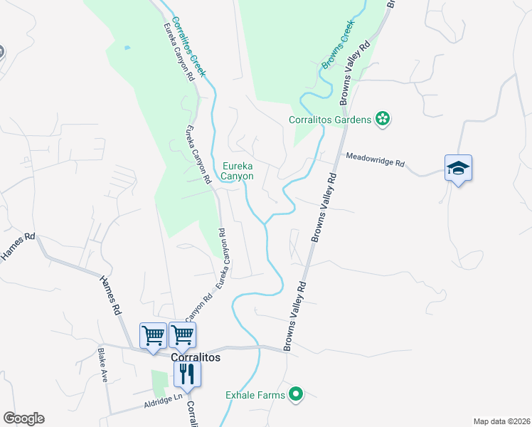 map of restaurants, bars, coffee shops, grocery stores, and more near 178 Vía Venito in Watsonville