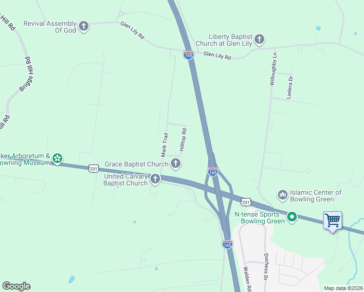 map of restaurants, bars, coffee shops, grocery stores, and more near 200-244 Mark Trail in Bowling Green