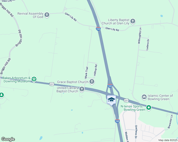 map of restaurants, bars, coffee shops, grocery stores, and more near 200-244 Mark Trail in Bowling Green