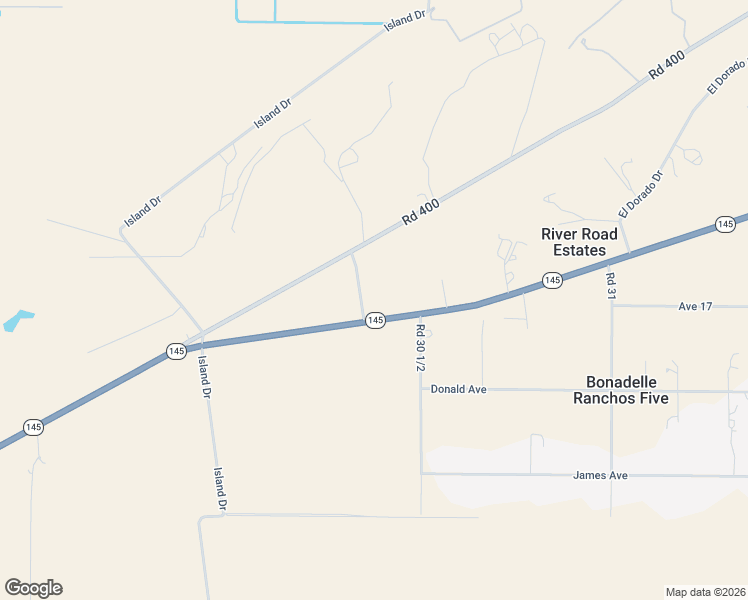 map of restaurants, bars, coffee shops, grocery stores, and more near 17001 Rio Plaza Road in Madera