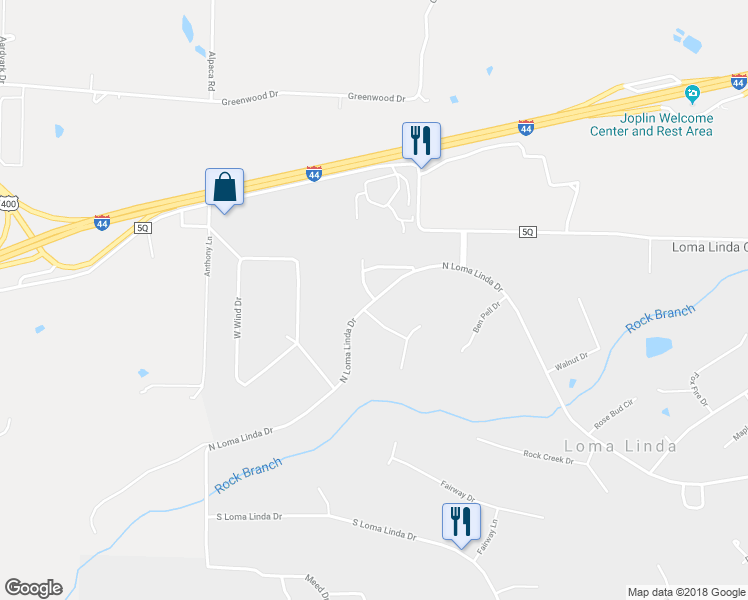 map of restaurants, bars, coffee shops, grocery stores, and more near 5066 Raintree Circle in Loma Linda