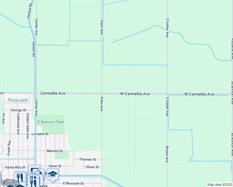 map of restaurants, bars, coffee shops, grocery stores, and more near 6902 Carmellia Avenue in Dos Palos