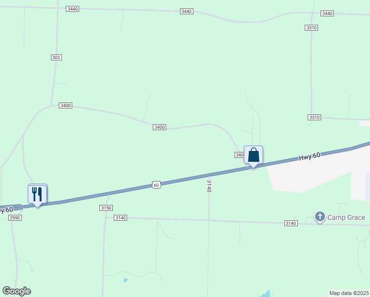 map of restaurants, bars, coffee shops, grocery stores, and more near 8122 County Road 3400 in Mountain View