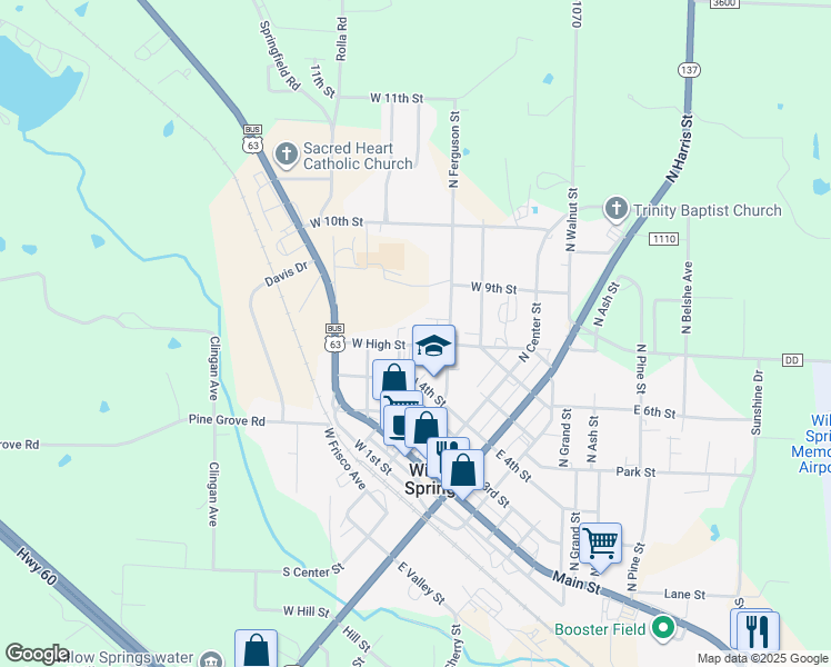 215 West 4th Street, Willow Springs MO Walk Score