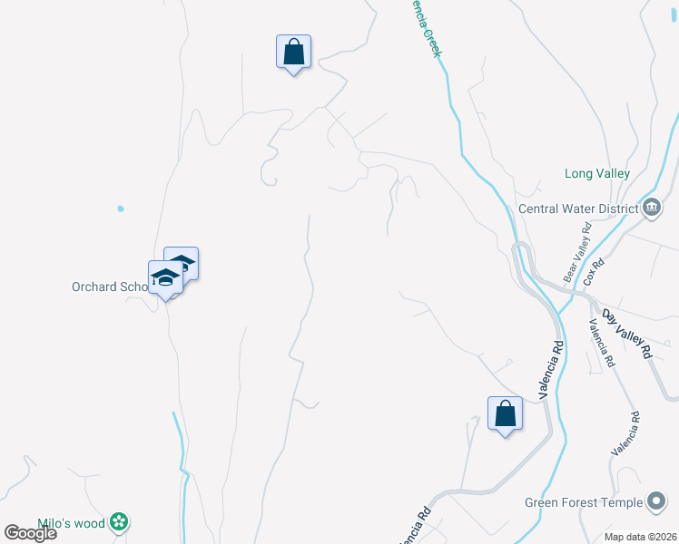 map of restaurants, bars, coffee shops, grocery stores, and more near 270 Dana Lane in Aptos
